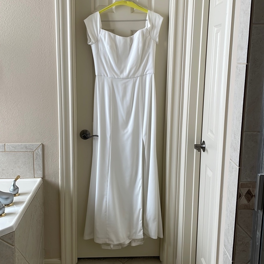 Ivory bridesmaid dress